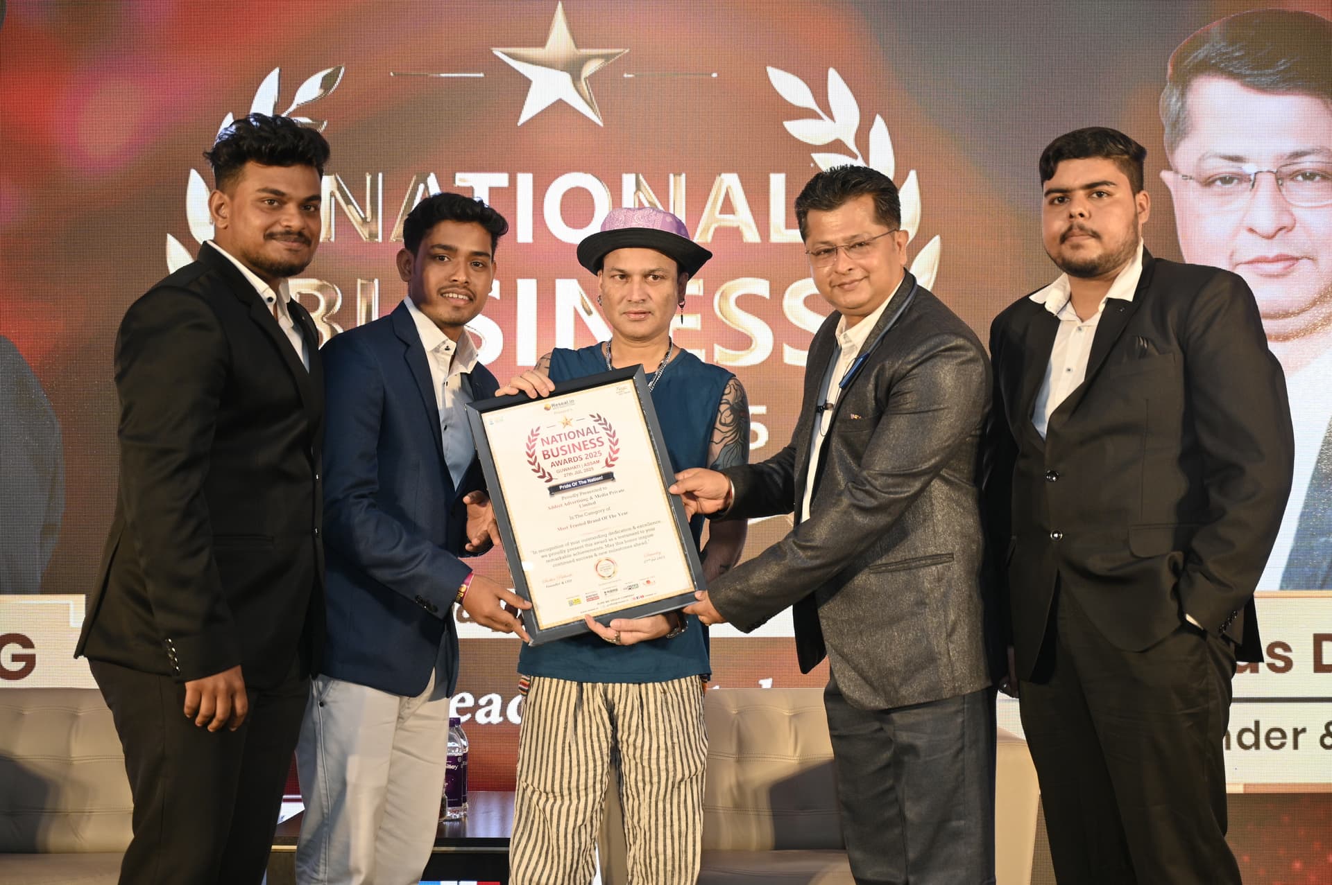 National Business Award 2025 certificate